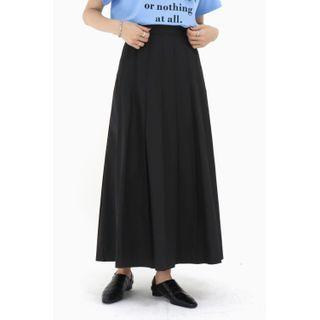 High-waist Maxi Pleated Skirt