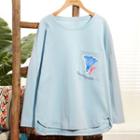 Loungewear Set: Printed Long-sleeve T-shirt + Pants