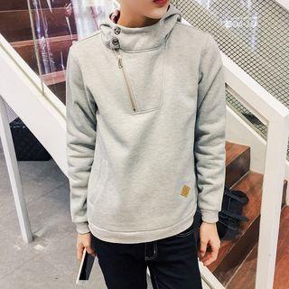 Asymmetric Zip Hoodie