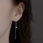 Cube Drop Earring 1 Pair - Drop Earring - Cube - Silver - One Size