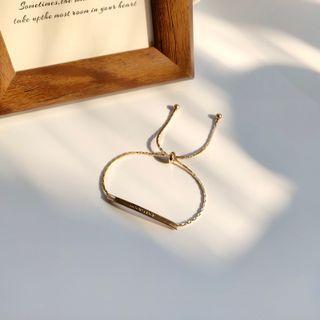 Bar Alloy Bracelet 1 Pc - Bracelet - Gold - One Size