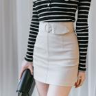Buckled Waisted Miniskirt