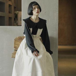 Long-sleeve Ruffle Shirt As Shown In Figure - One Size