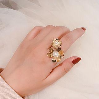 Flower Open Ring Gold - One Size