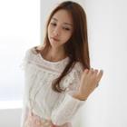 Long-sleeve Lace Top