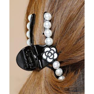 Faux-pearl & Flower Hair Claw