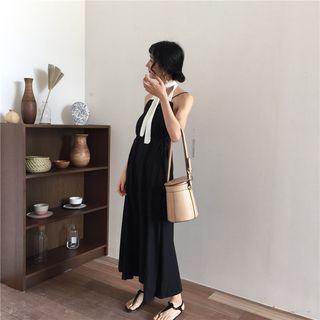 Spaghetti Strap A-line Midi Dress