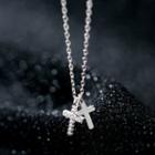 925 Sterling Silver Cross Necklace Necklace - S925 Silver - Silver - One Size