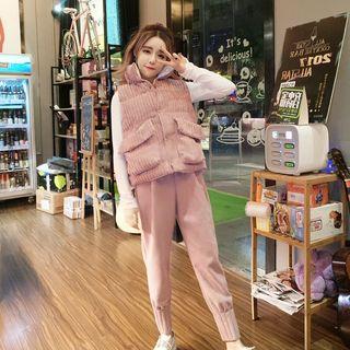 Set: Padded Vest + Sweatpants