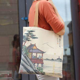 Tree Print Tote Bag