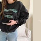 Letter Print Nylon Sweatshirt
