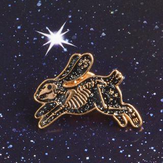 Rabbit Brooch Xz1343 - Gold - One Size