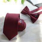 Chinese Wedding Embroidered Neck Tie / Bow Tie / Pocket Square