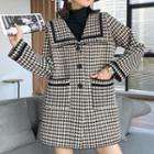 Houndstooth Jacket Black - One Size