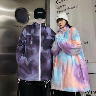 Couple Matching Tie Dye Zip-up Jacket