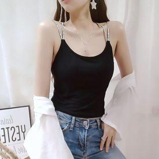 Sequined Strap Camisole Top