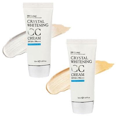 3w Clinic - Crystal Whitening Cc Cream Spf 50+ Pa+++