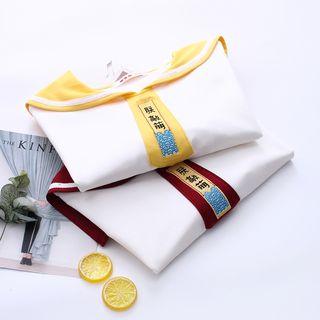 Long-sleeve Sailor Collar T-shirt