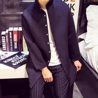 Stand-collar Long Jacket