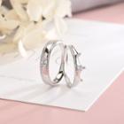 Set Of 2: 925 Sterling Silver Ring + Crown Ring Rs428 - As Shown In Figure - One Size