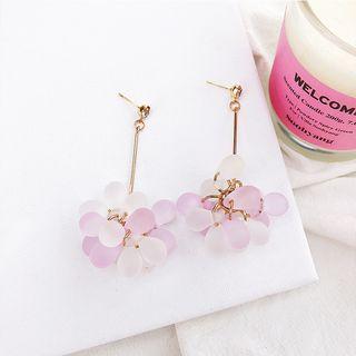 Matte Petal Dangle Earring