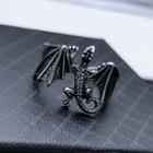 Dragon Alloy Open Ring Silver - One Size