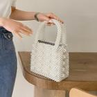 Pearly Bead Tote Bag Ivory - One Size