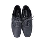 Lace-up Genuine Leather Loafers