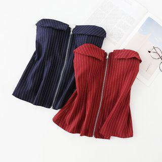 Strapless Top With Belt