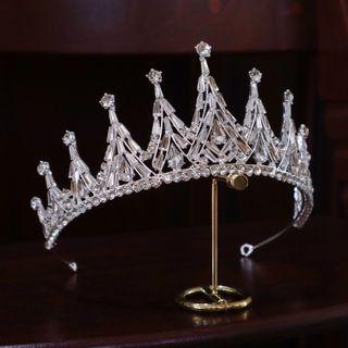 Rhinestone Tiara / Dangle Earring