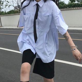 Elbow-sleeve Shirt / Shorts / Tie