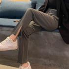 Slim-fit Slit Pants