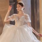 Puff-sleeve Wedding Ball Gown (various Designs)