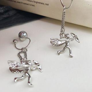 Faux Pearl Angel Drop Ear Cuff