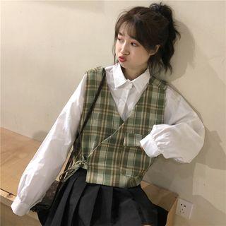 Long-sleeve Shirt / Wrap Vest