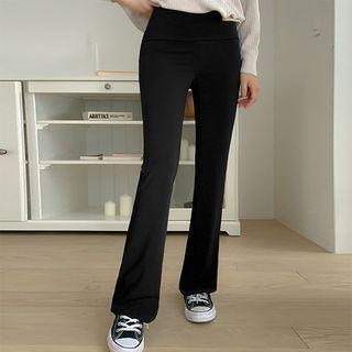 Plus Size Basic Boot-cut Leggings
