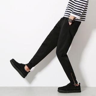 Zip-hem Slim-fit Pants