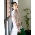 Notched-lapel Striped Shirt