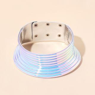 Holographic / Metallic / Faux Leather Choker