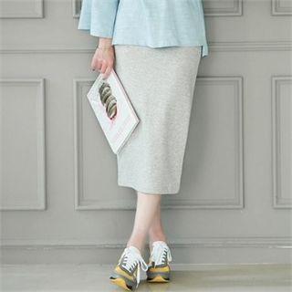 Elasticized Midi Skirt