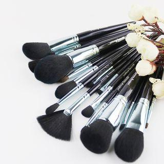 Set Of 16: Make Up Brushes Black - One Size