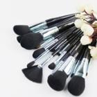 Set Of 16: Make Up Brushes Black - One Size