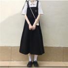 Overall Midi Dress / Short-sleeve Shirt