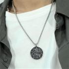 Couple Matching Stainless Steel Pendant Necklace As Shown In Figure - One Size