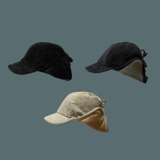 Plain Corduroy Trapper Cap
