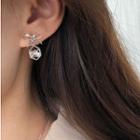 Bow Drop Earring Silver - One Size