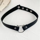 Alloy Cross Pendant Faux Leather Choker / Thigh Garter