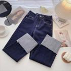 Roll-up High-waist Jeans