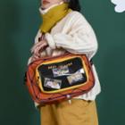 Lettering Crossbody Bag Orange - One Size