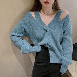 Cutout Sweater / Mini Skirt